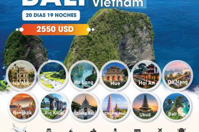 Viaje combinado Bali, Vietnam y Tailandia en regular – 20 días