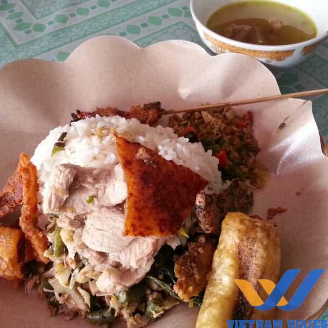 plato tipico en Bali