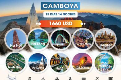 VIAJE POR VIETNAM Y CAMBOYA EN REGULAR -  15 DIAS 14 NOCHES