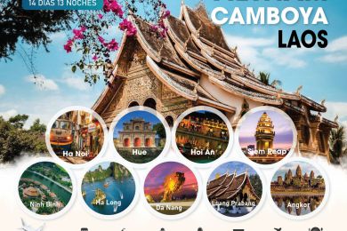 VIAJE POR VIETNAM, CAMBOYA, LAOS Y TAILANDIA EN REGULAR - 20 DIAS 19 NOCHES