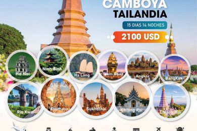 VIAJE POR VIETNAM,  CAMBOYA Y TAILANDIA -  15 DIAS 14 NOCHES