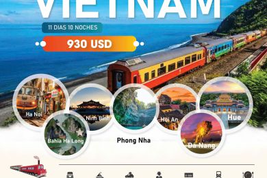 VIAJE PATRIMONIAL EN VIETNAM EN REGULAR -  11 DIAS 10 NOCHES