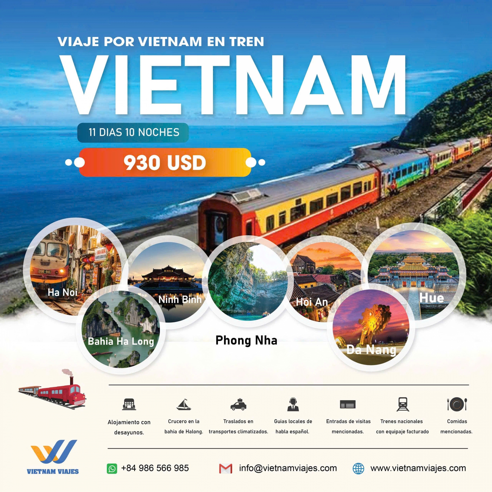 VIAJE PATRIMONIAL EN VIETNAM EN REGULAR -  11 DIAS 10 NOCHES